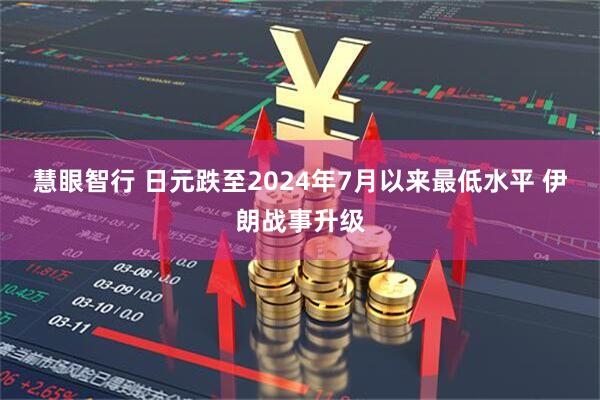 慧眼智行 日元跌至2024年7月以来最低水平 伊朗战事升级