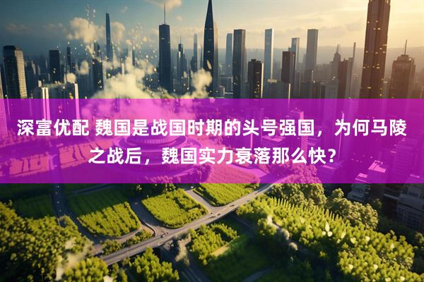深富优配 魏国是战国时期的头号强国，为何马陵之战后，魏国实力衰落那么快？