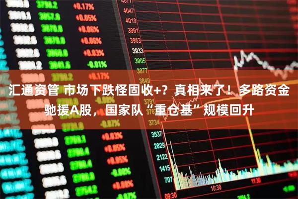 汇通资管 市场下跌怪固收+？真相来了！多路资金驰援A股，国家队“重仓基”规模回升