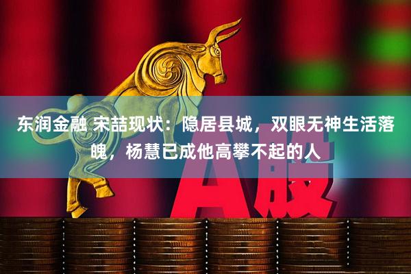 东润金融 宋喆现状：隐居县城，双眼无神生活落魄，杨慧已成他高攀不起的人
