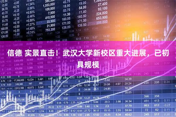 信德 实景直击!武汉大学新校区重大进展,已初具规模