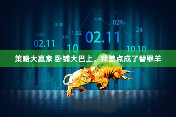 策略大赢家 卧铺大巴上，我差点成了替罪羊
